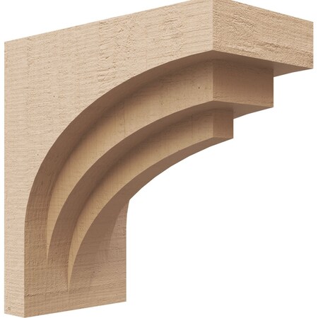 Ekena Millwork 5"W x 10"D x 10"H Classic Rockford Rough Cedar Woodgrain TimberThane Corbel, Primed Tan CORUR05X10X10ROCRCPR